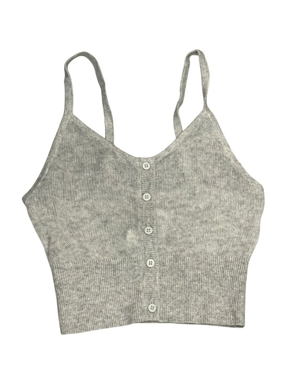 ALO Yoga Sheer Cashmere Tank in Athletic Heather Grey